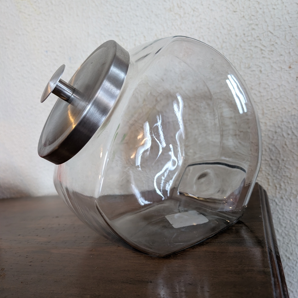 Anchor Hocking Glass Jar with Silver Lid